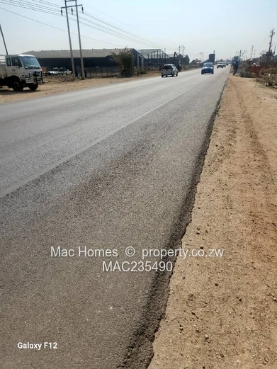Prime 4,000m² Main Road Industrial Land — Pomona, Harare North